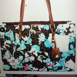 Calvin Klein floral women purse